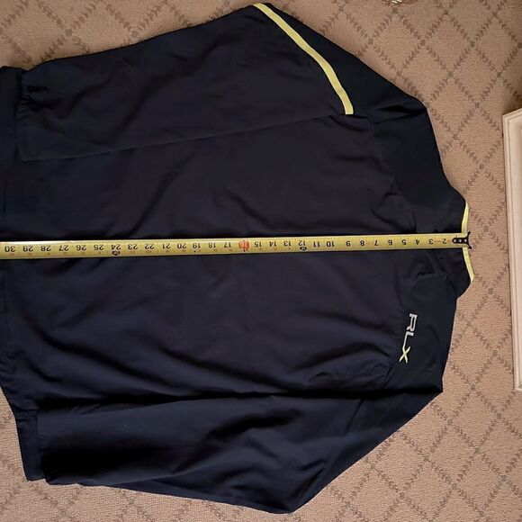 RLX black performance golf jacket with mesh detail and yellow accents NWOT XL - Picture 13 of 16